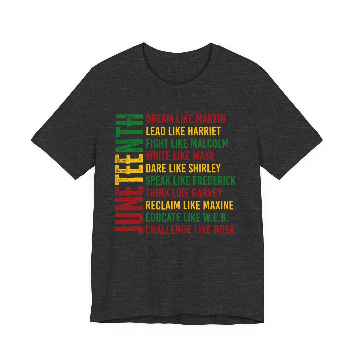 Juneteenth Tribute T-Shirt — “Dream Like Martin, Lead Like Harriet” Inspirational Black History Tee
