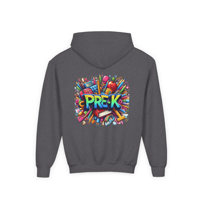Pre-K Kids Hoodie — Colorful Back-to-School Preschool Sweatshirt