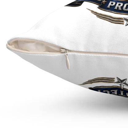 U.S. Air Force Emblem Throw Pillow — Defend Protect Dominate Military Decorative Pillow