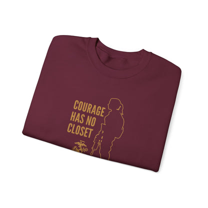 Courage Has No Closet US Marines Crewneck Sweatshirt