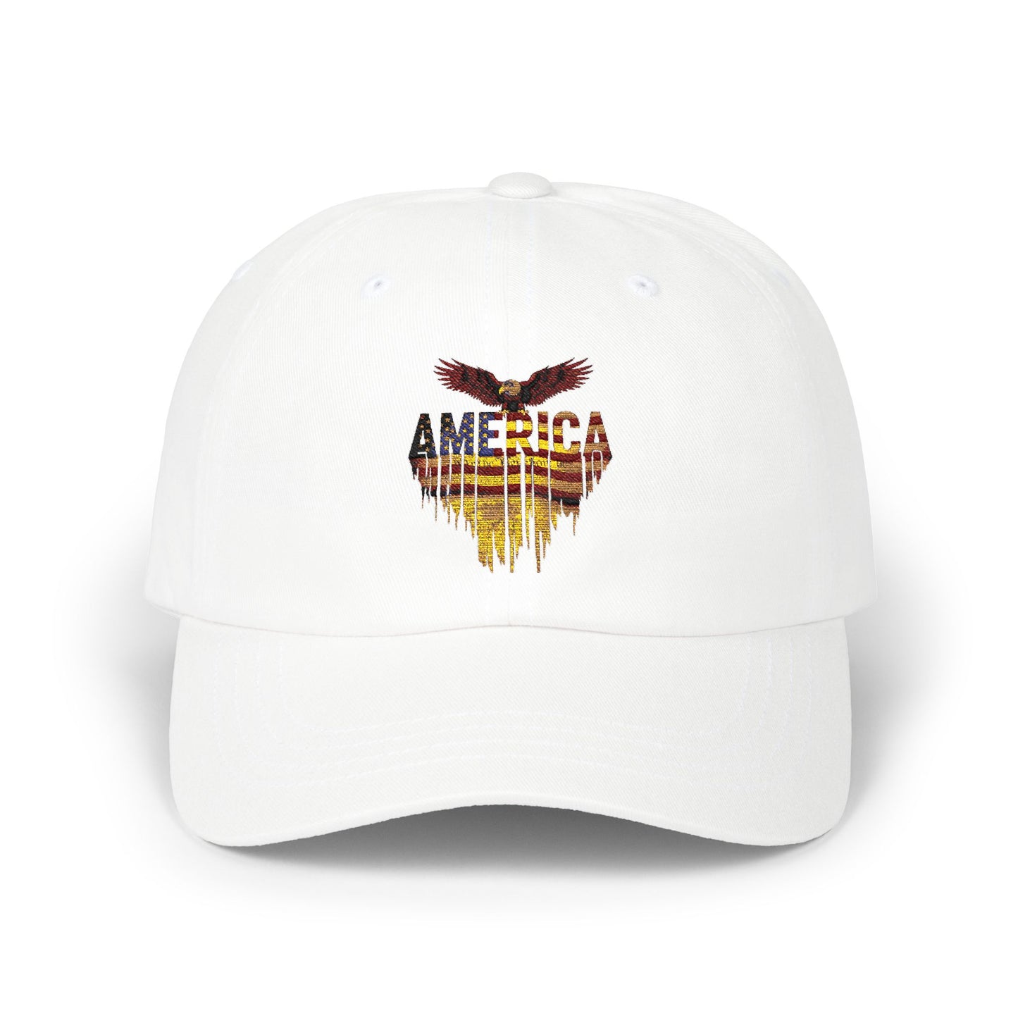 Dad Cap — America Eagle Heart Vintage Flag Baseball Hat