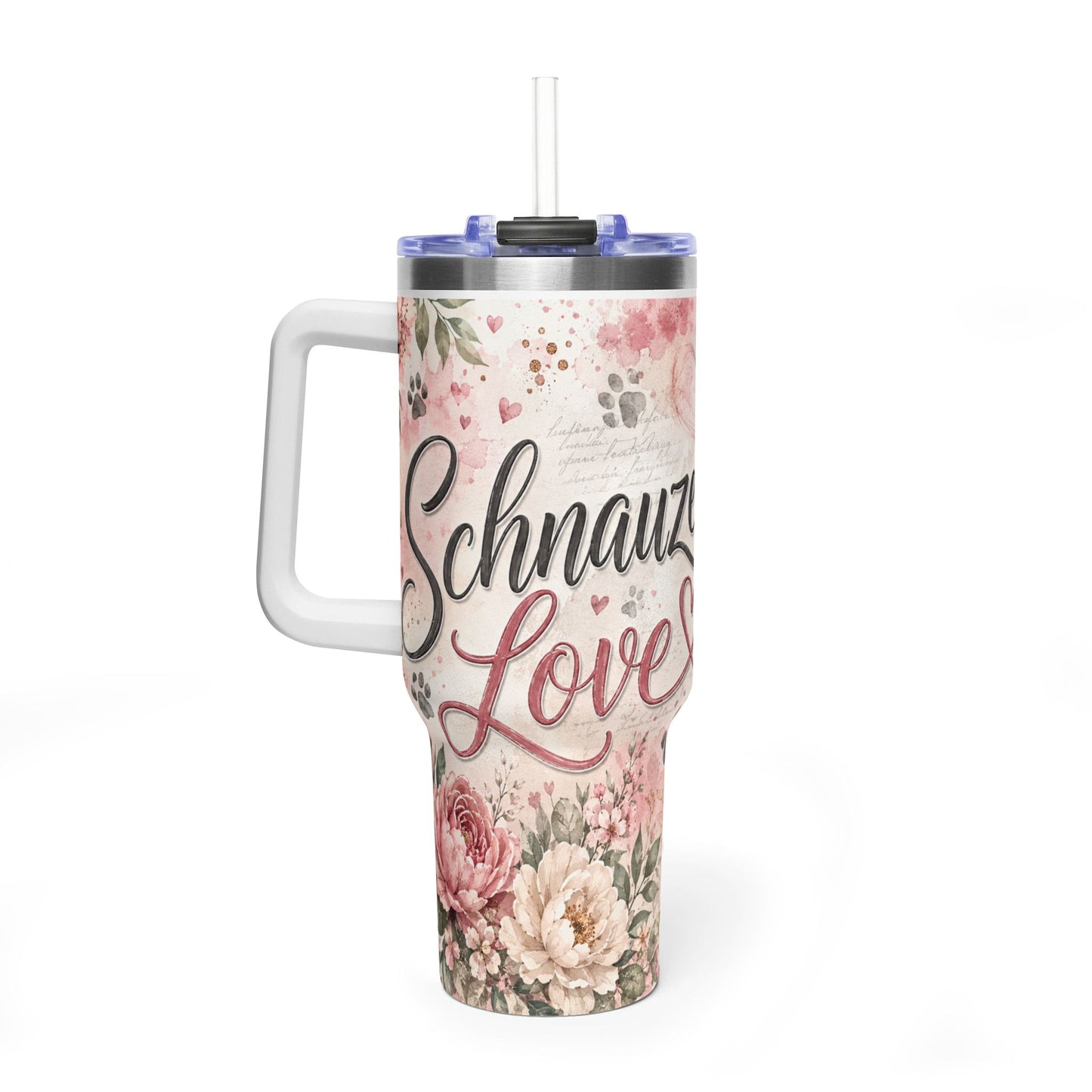 Schnauzer Love 40oz Vacuum Tumbler