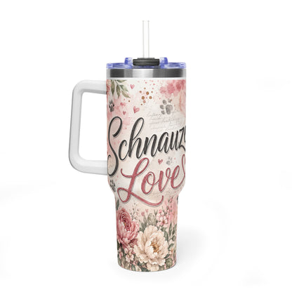 Schnauzer Love 40oz Vacuum Tumbler