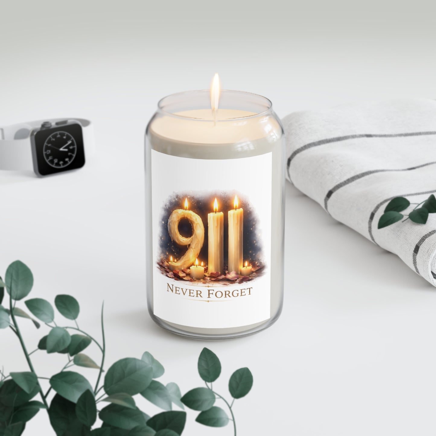 9/11 'Never Forget' Memorial Soy Candle — 13.75 oz