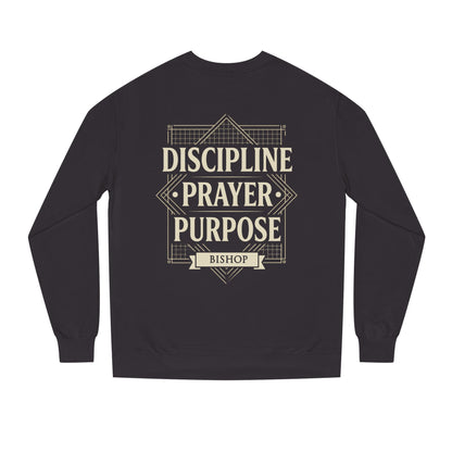 Crewneck Sweatshirt — "Discipline Prayer Purpose" Inspirational Faith Design