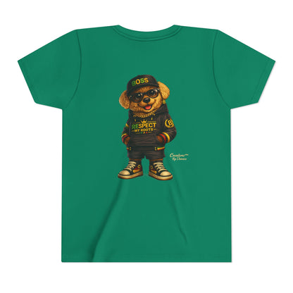Kids Graphic Tee - 'Respect the Hustle' Teddy Bear Streetwear