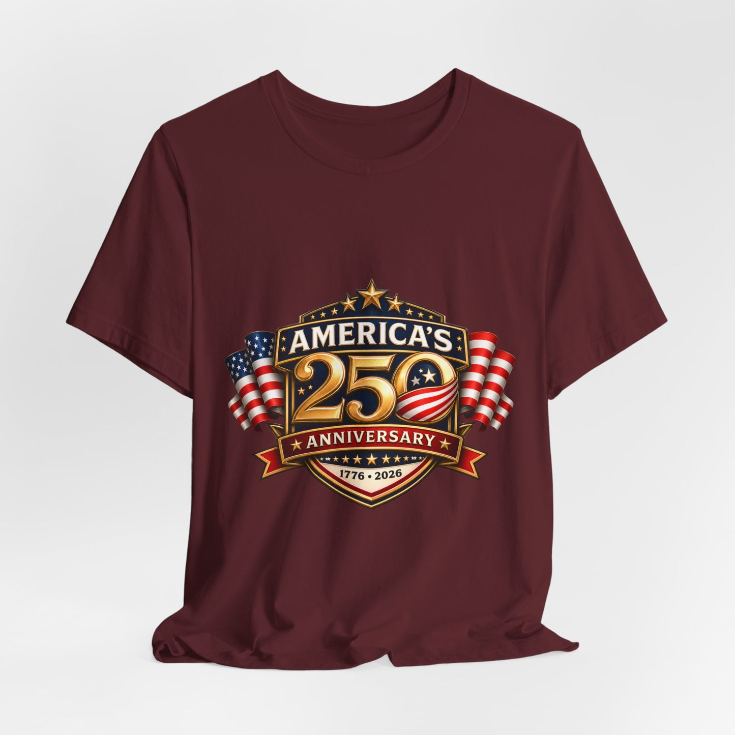 America's 250th Anniversary T-Shirt – 1776–2026 Patriotic USA Flag Tee