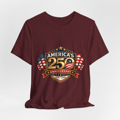 America's 250th Anniversary T-Shirt – 1776–2026 Patriotic USA Flag Tee