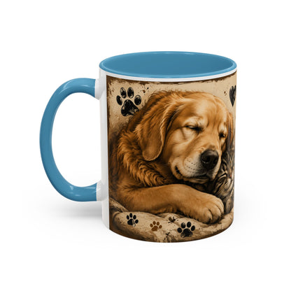 Coffee Mug – "A House Is Not A Home Without Paws" Pet Lover Accent Mug