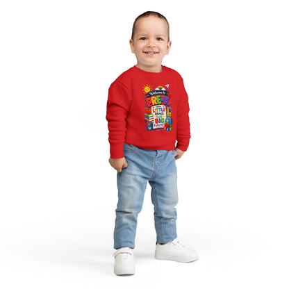 Pre-K Welcome Toddler Sweatshirt — "Welcome to Pre-K: Where Little Minds Build Big Futures"