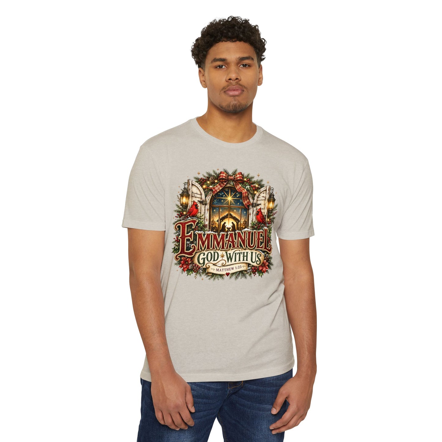 Emmanuel "God With Us" Christmas T-Shirt