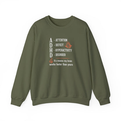 ADHD Awareness Crewneck Sweatshirt