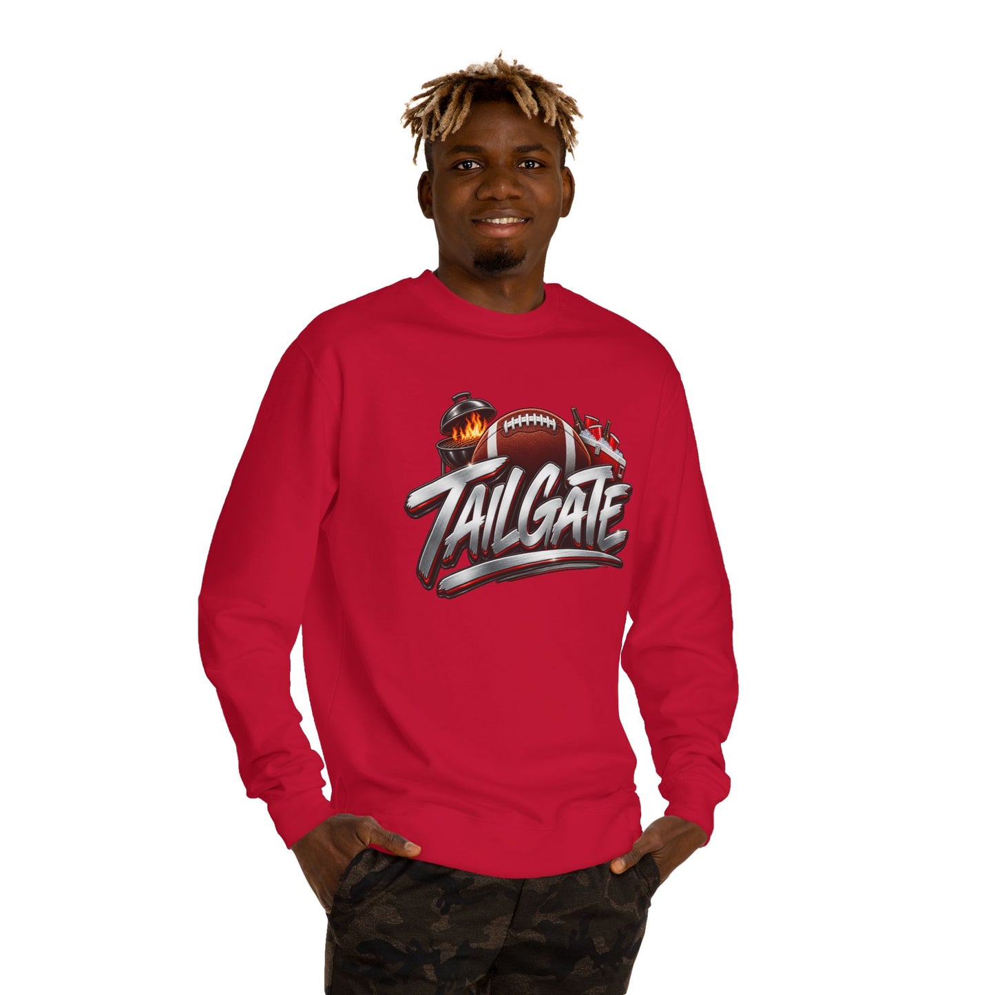 Tailgate Crewneck Sweatshirt — Football Grill & Game Day Pullover