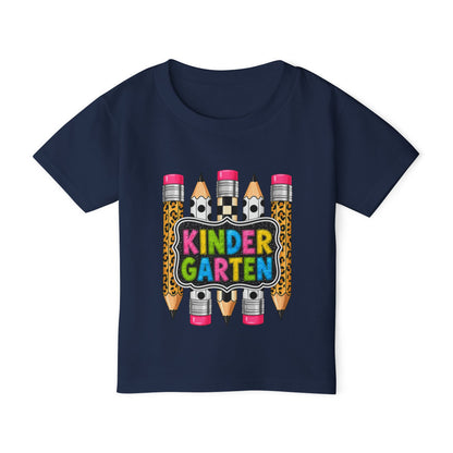 Kindergarten Pencils Toddler T-Shirt — Colorful Back-to-School Tee