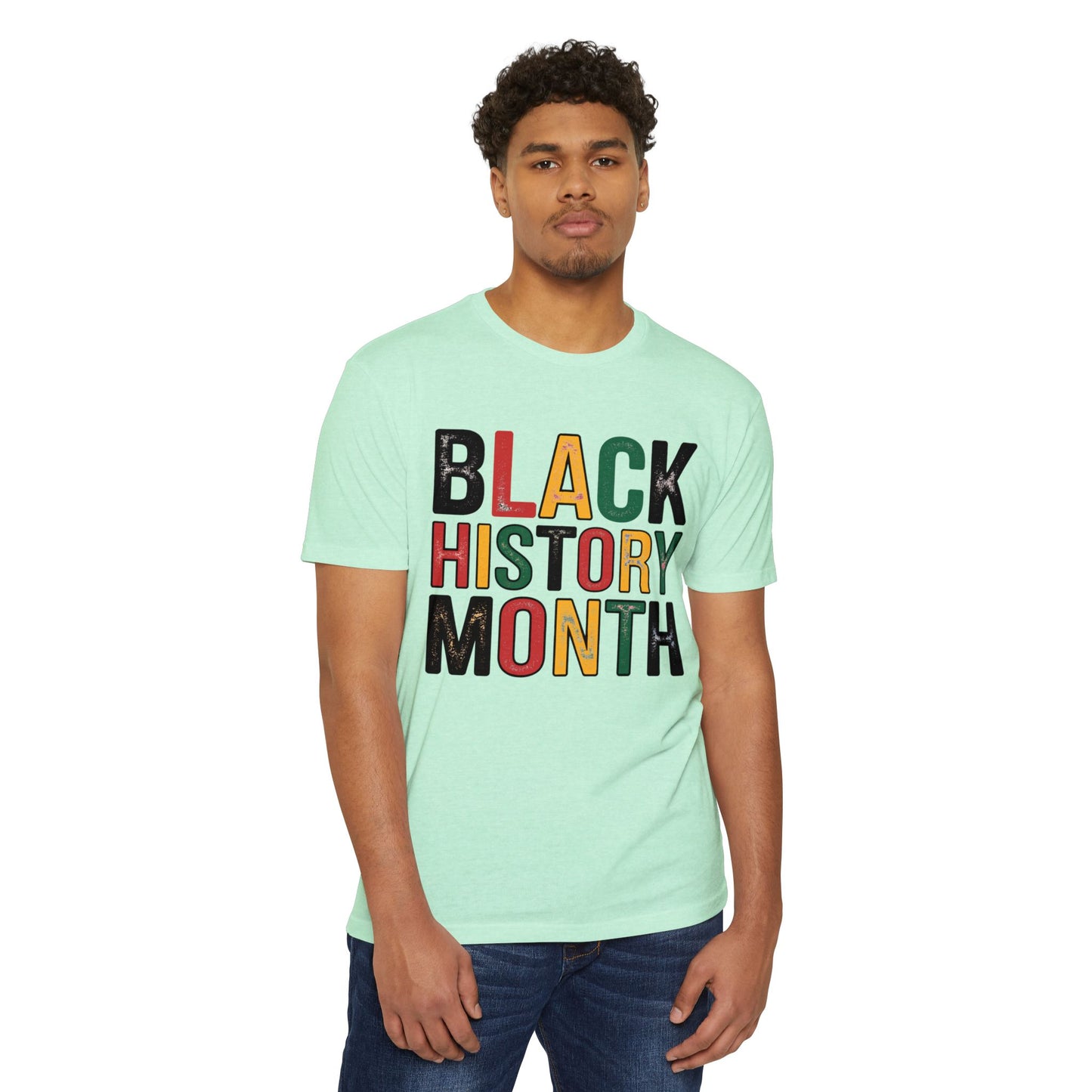 Black History Month T-Shirt — Bold Retro Pan-African Lettering