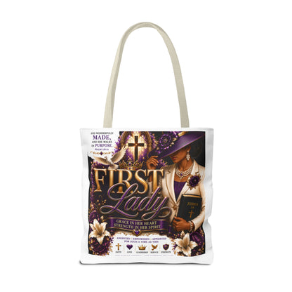 First Lady Christian Tote Bag – Faithful Grace Inspirational Church Purse
