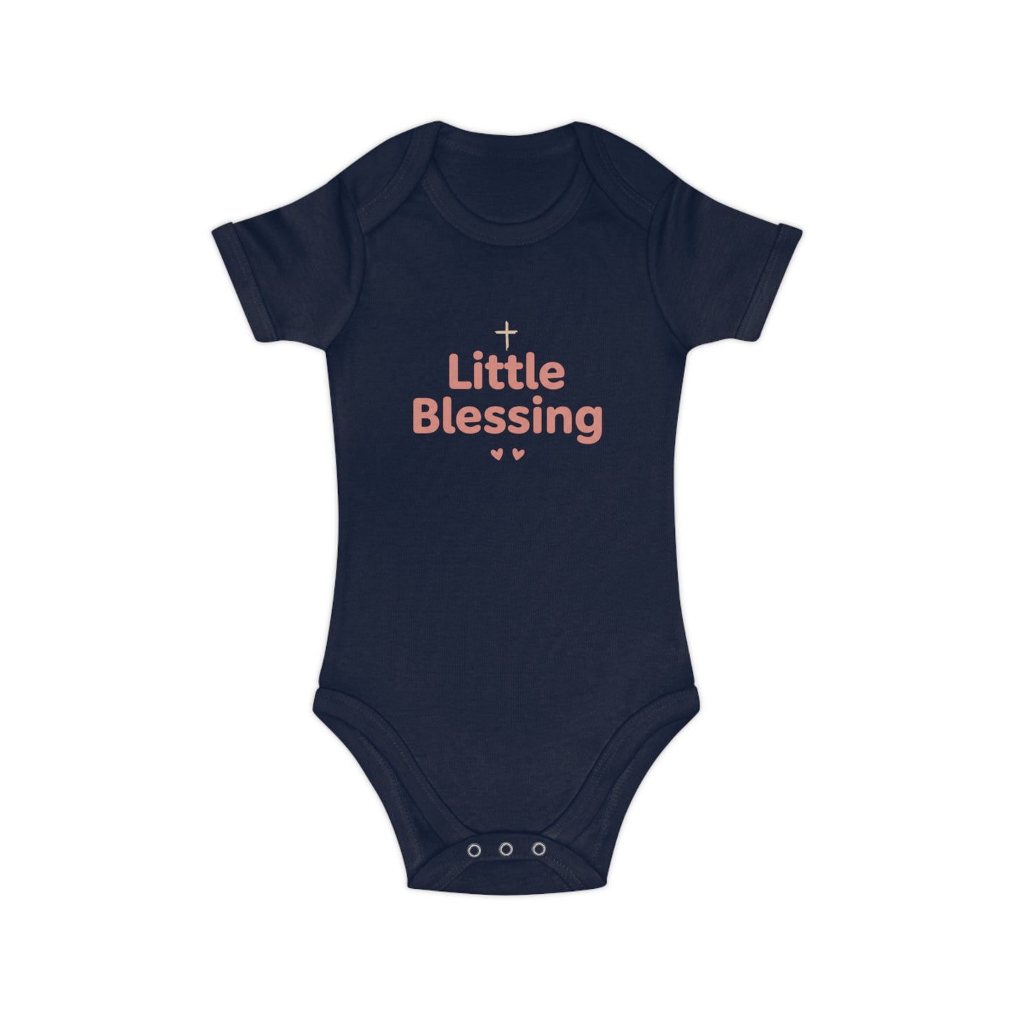 Baby Bodysuit - "Little Blessing" Combed Cotton Infant Onesie