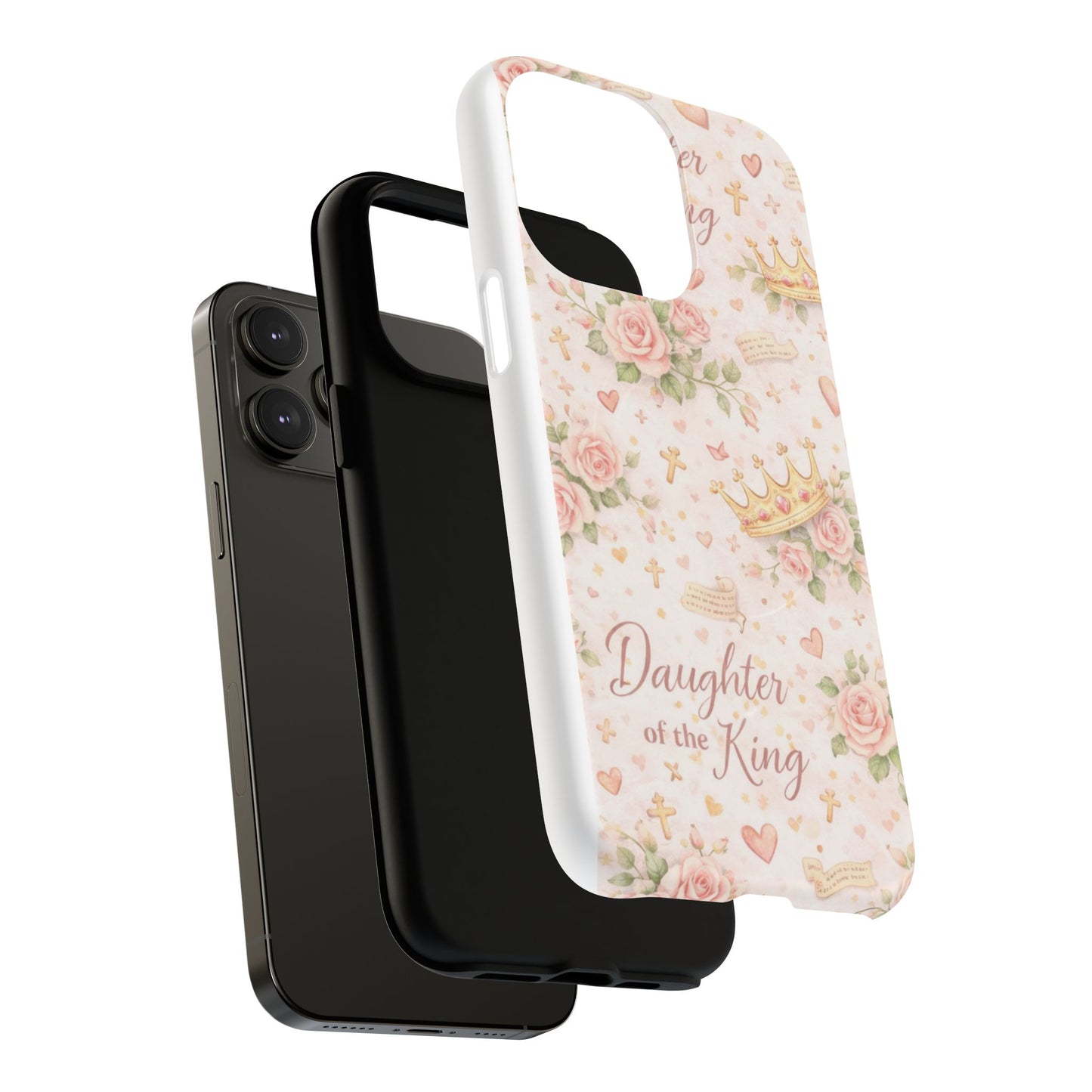 Daughter of the King Floral Phone Case — Tough Magnetic Protective Cover