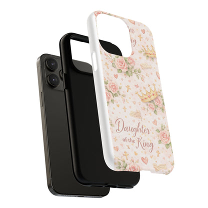 Daughter of the King Floral Phone Case — Tough Magnetic Protective Cover