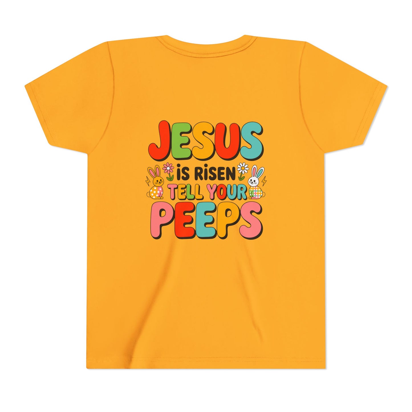 Youth Tee - "Jesus Is Risen, Tell Your Peeps" Easter Kids Shirt