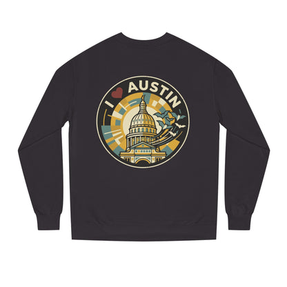 I  Austin Crewneck Sweatshirt — Austin Capitol Retro Graphic