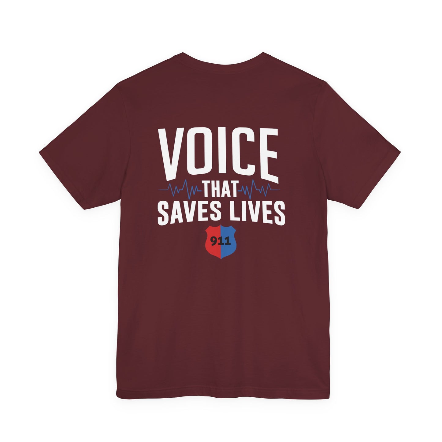 Voice That Saves Lives Tee — 911 Dispatcher EMS Support Shirt