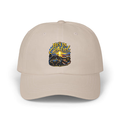 Dad Cap – 'He's In Control' Vintage Car Embroidered Baseball Hat