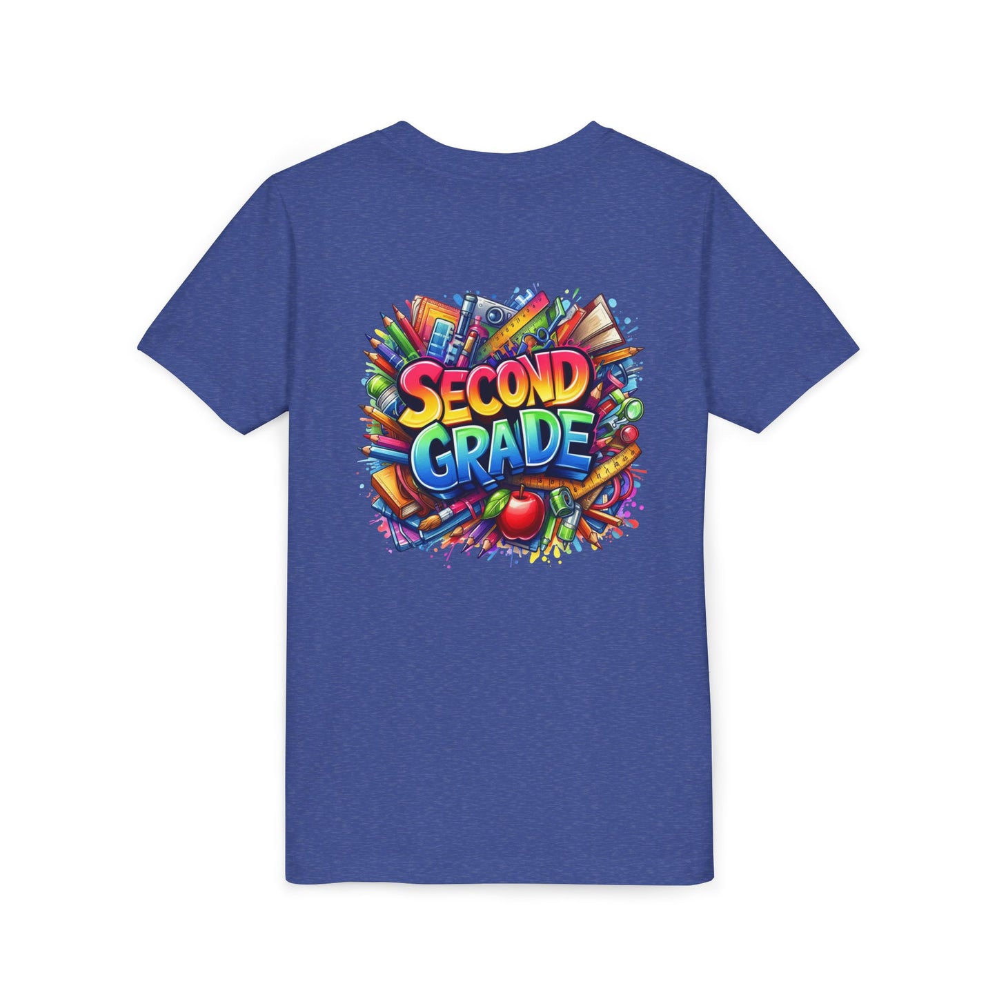 Second Grade Youth Tee — Colorful Back-to-School Kids T-Shirt