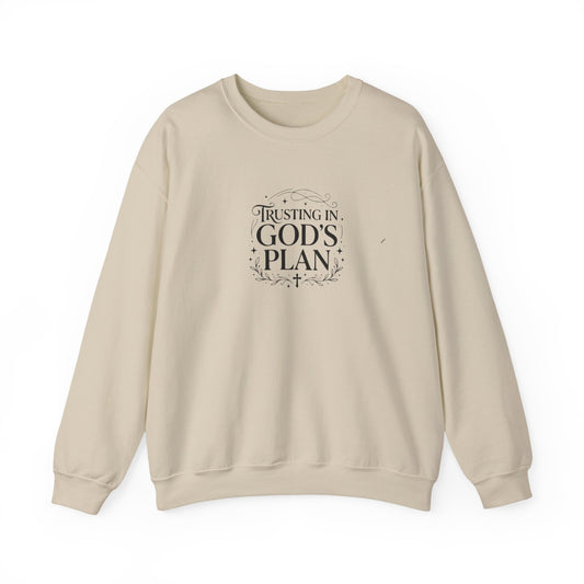 Trusting In God's Plan  Crewneck Sweatshirt