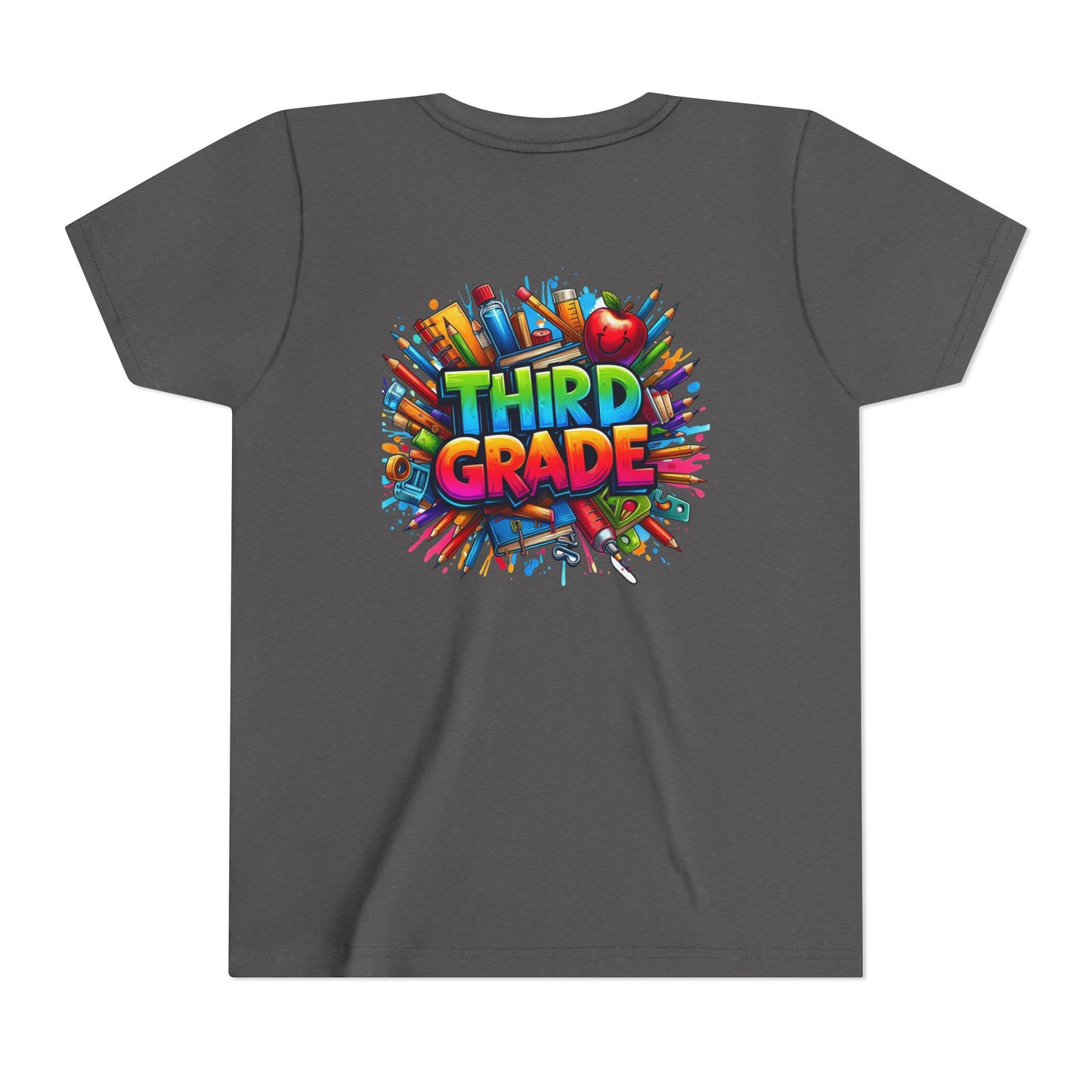Third Grade Kids' T-Shirt – Colorful School Supplies Back-to-School Tee