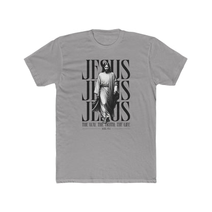 Jesus Typography Graphic Tee — "The Way The Truth The Life" Christian T‑Shirt