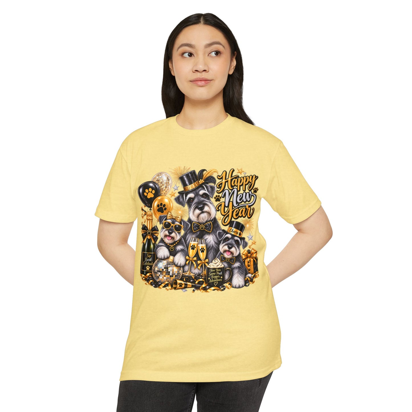 Happy Mew Year T-Shirt — Cute Cats New Year Celebration Tee