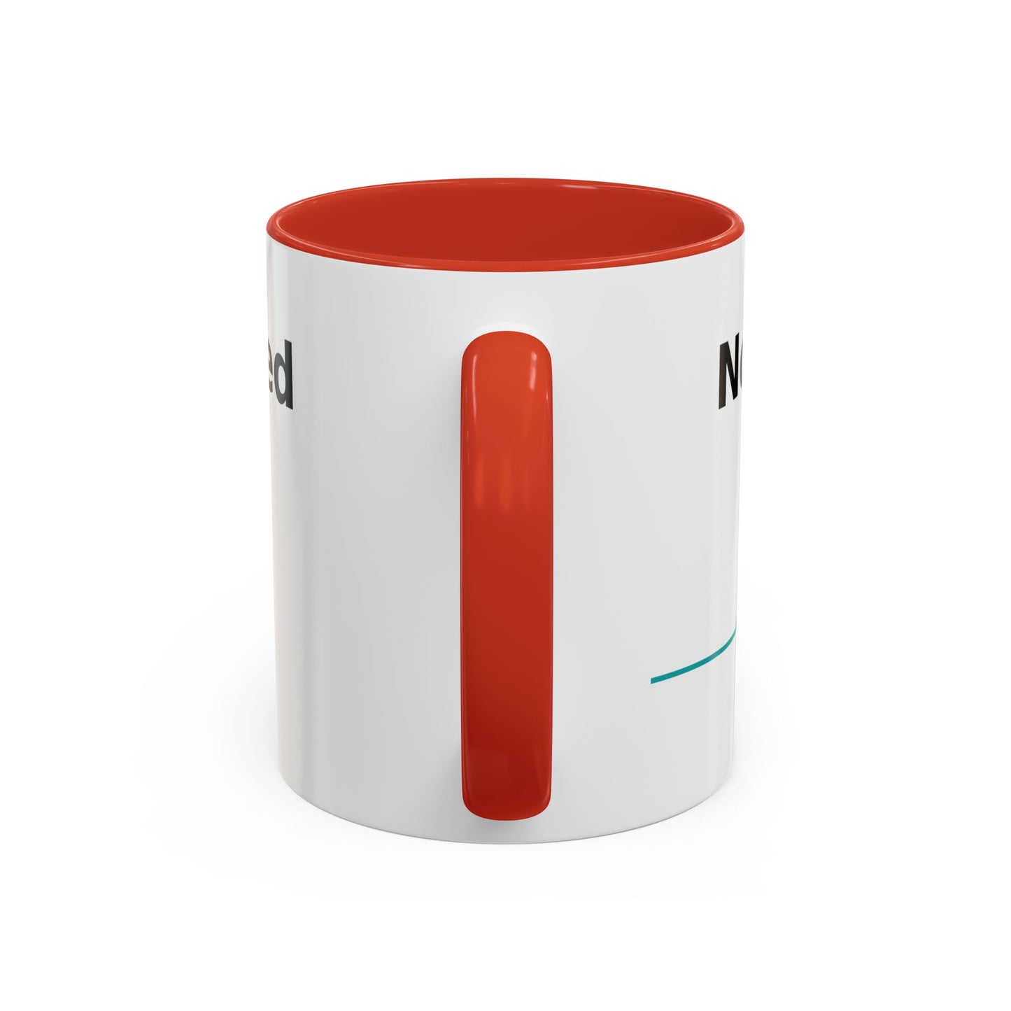 Accent Coffee Mug — "No Weapon Formed Shall Prosper" Isaiah 54:17 Inspirational Christian Mug