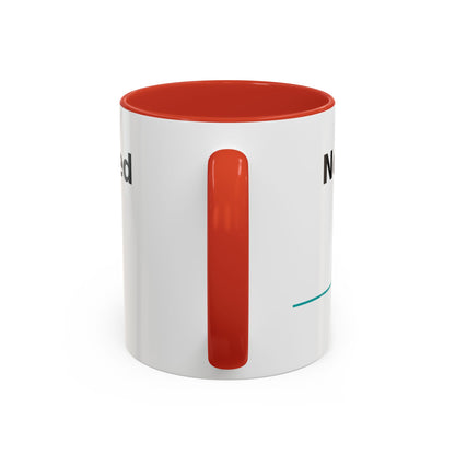 Accent Coffee Mug — "No Weapon Formed Shall Prosper" Isaiah 54:17 Inspirational Christian Mug