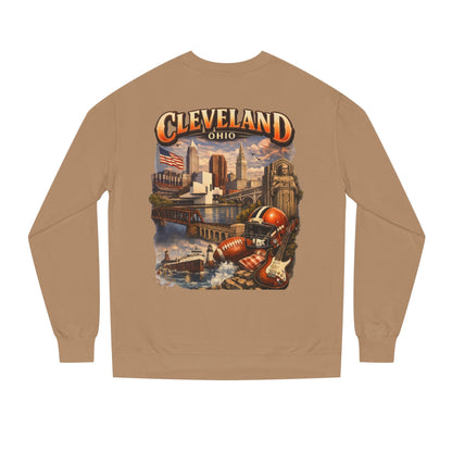 Cleveland Retro Cityscape Sweatshirt — Ohio Pride Football & Rock Design