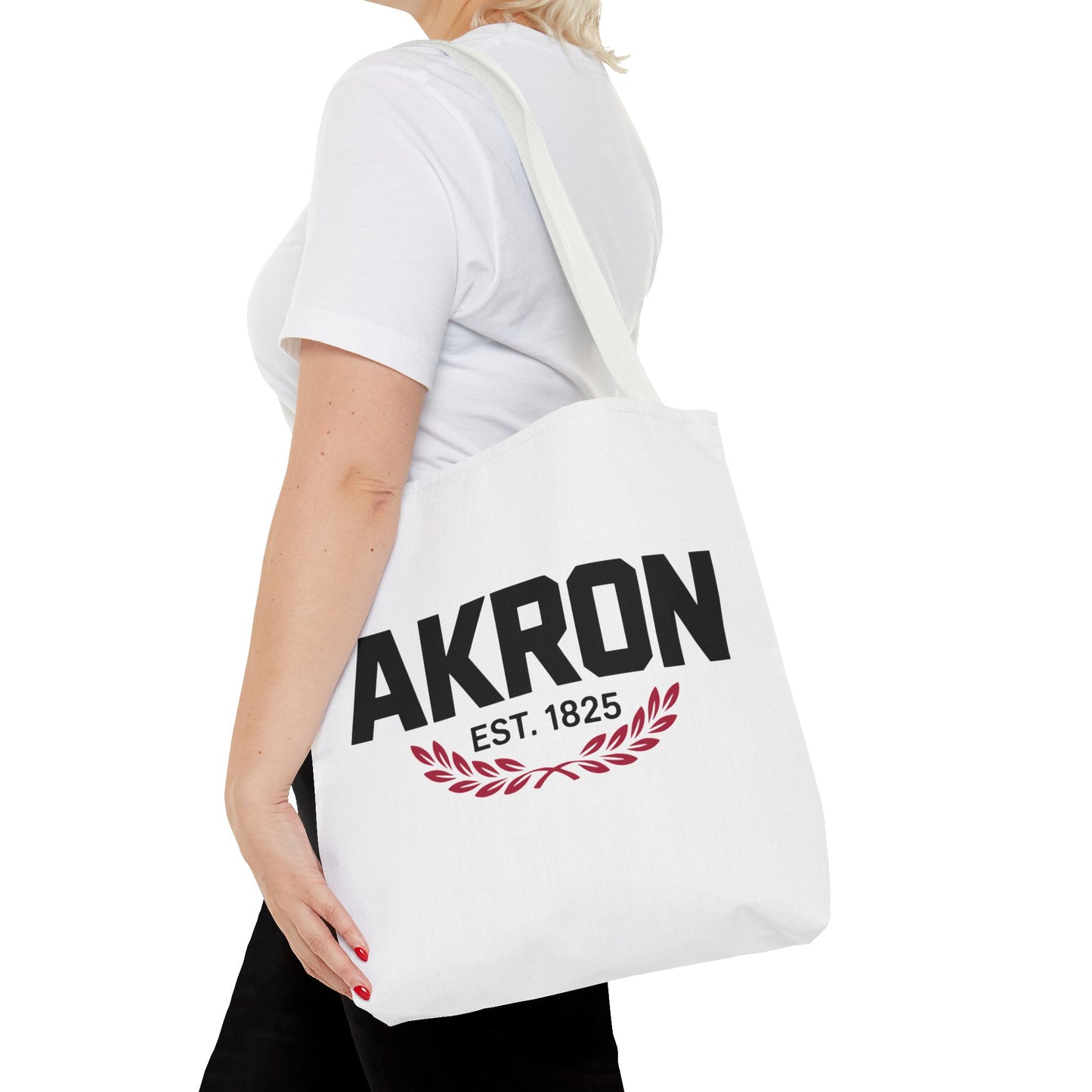 Akron Est. 1825 Tote Bag — City Pride Canvas Tote