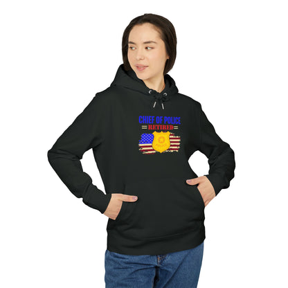 Chief of Police Retired Hoodie — Patriotic Police Badge Pullover