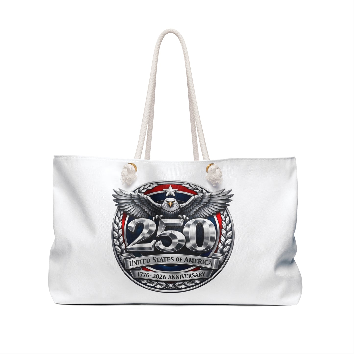 250th USA Anniversary Weekender Bag — Patriotic Eagle Travel Tote (1776–2026)