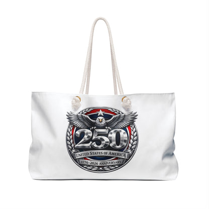 250th USA Anniversary Weekender Bag — Patriotic Eagle Travel Tote (1776–2026)