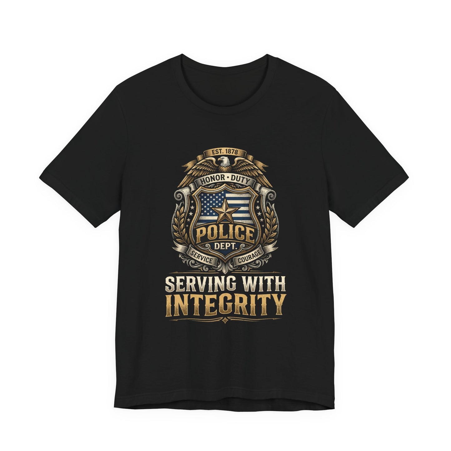Police Badge 'Serving With Integrity' T-Shirt