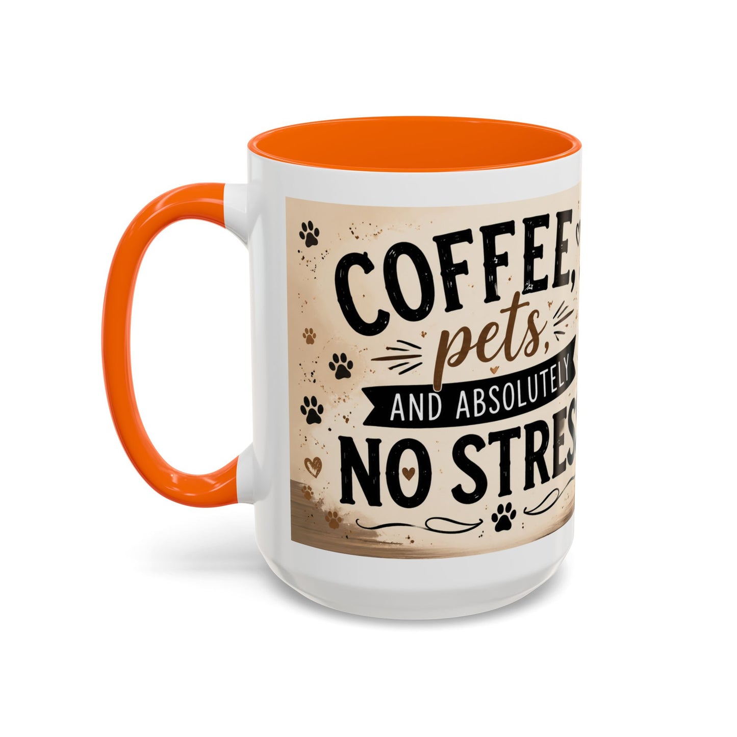 Dog and Cat Coffee Mug – "Best Friends, Best Life" Accent Tea Cup (11/15oz)