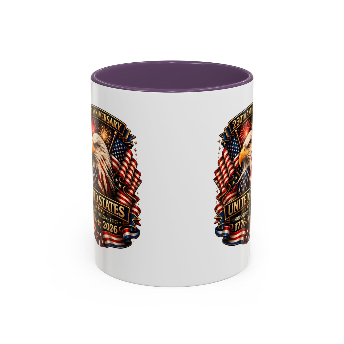 Patriotic Eagle Coffee Mug - United States 250th Anniversary 1776-2026