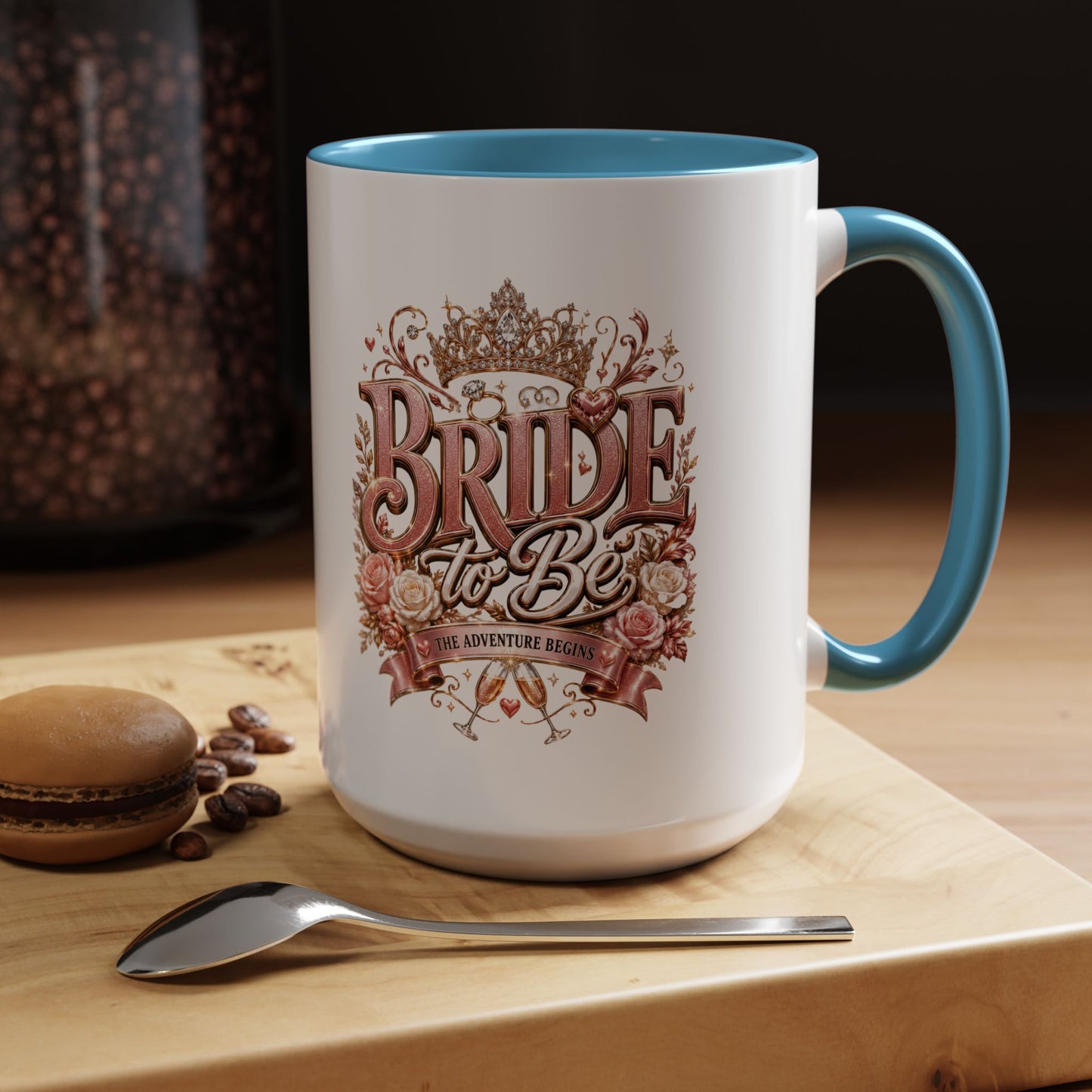 Bride to Be Coffee Mug — Floral Bridal Accent Mug (11/15oz)