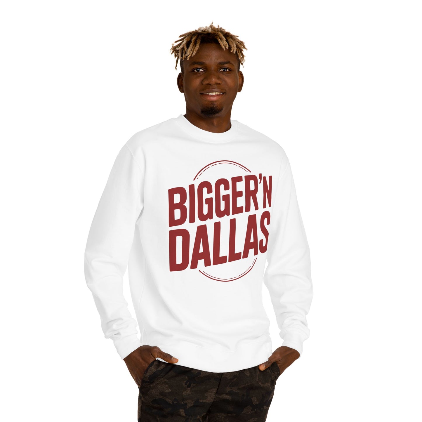 Bigger'n Dallas Crewneck Sweatshirt — Retro City Pride Pullover