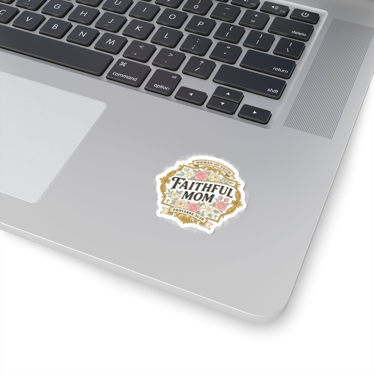 Faithful Mom Sticker | minimalist mom life, cool mom streetwear