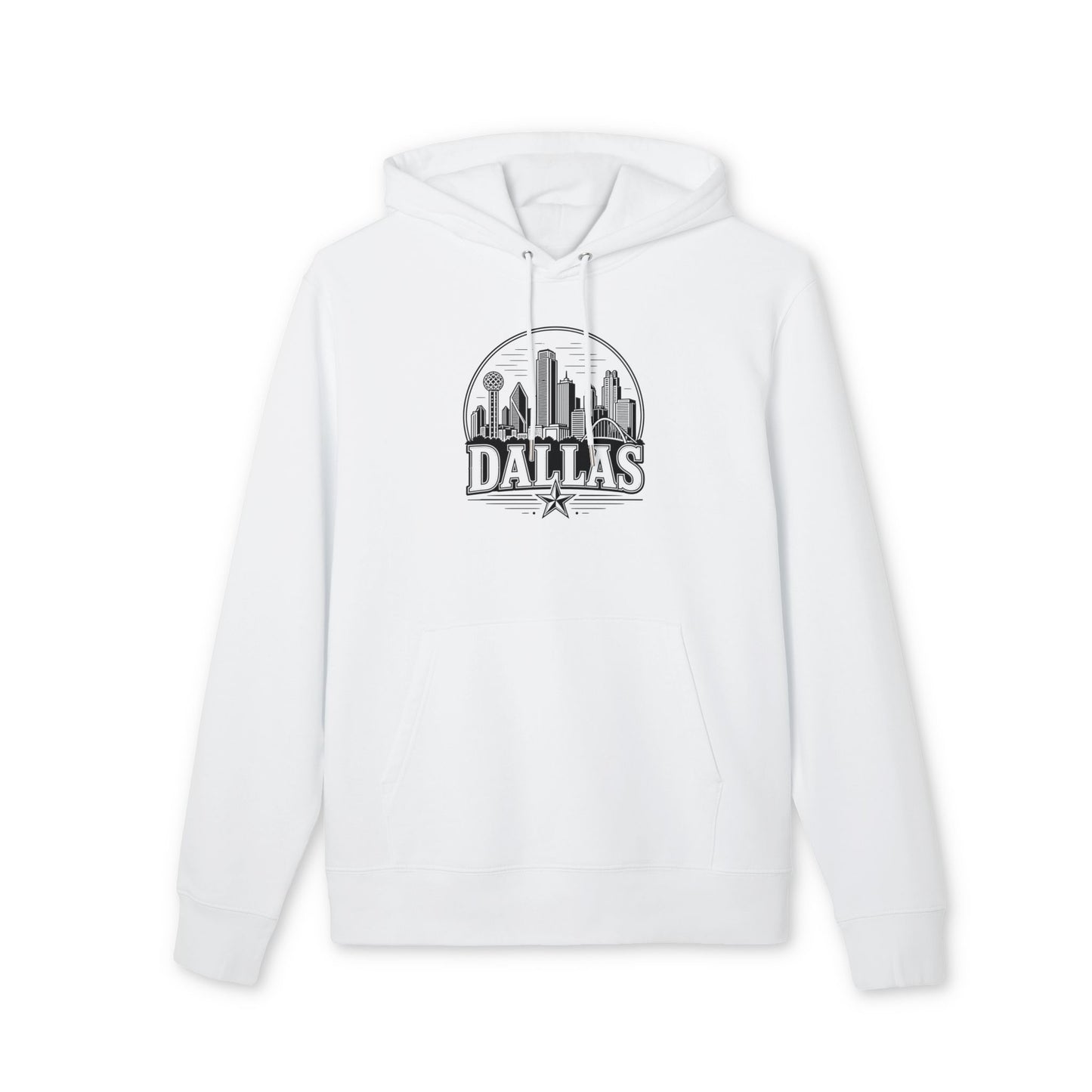 Dallas Skyline Hoodie — Retro Cityscape Pullover