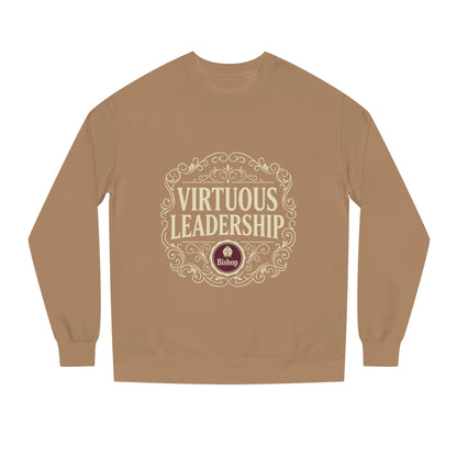 Virtuous Leadership Sweatshirt — Vintage Crest Crewneck for Church Leaders