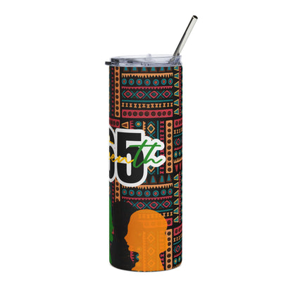 20oz Stainless Steel Tumbler — 1960s Juneteenth Retro Afrocentric Design