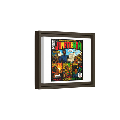 Juneteenth Comic Art Canvas - Framed Matte Wall Decor