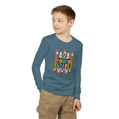 Fourth Grade Pencils Youth Long Sleeve Tee